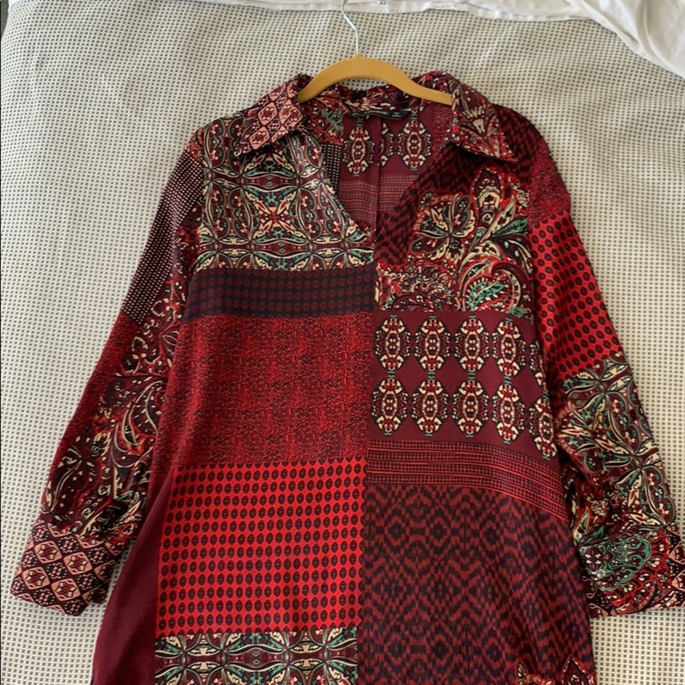 Printed Zara dress worn once!